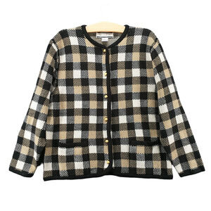 Crystal Kobe Women's Button-Up Cardigan Sweater Multi Large Front Pockets